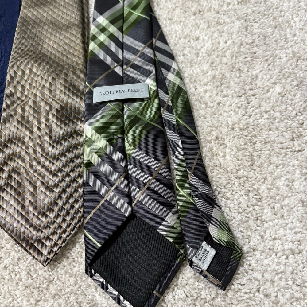 OBO Lot of 7 Men's Designer Silk Tie Bundle Michael Kors/others - Picture 2 of 8